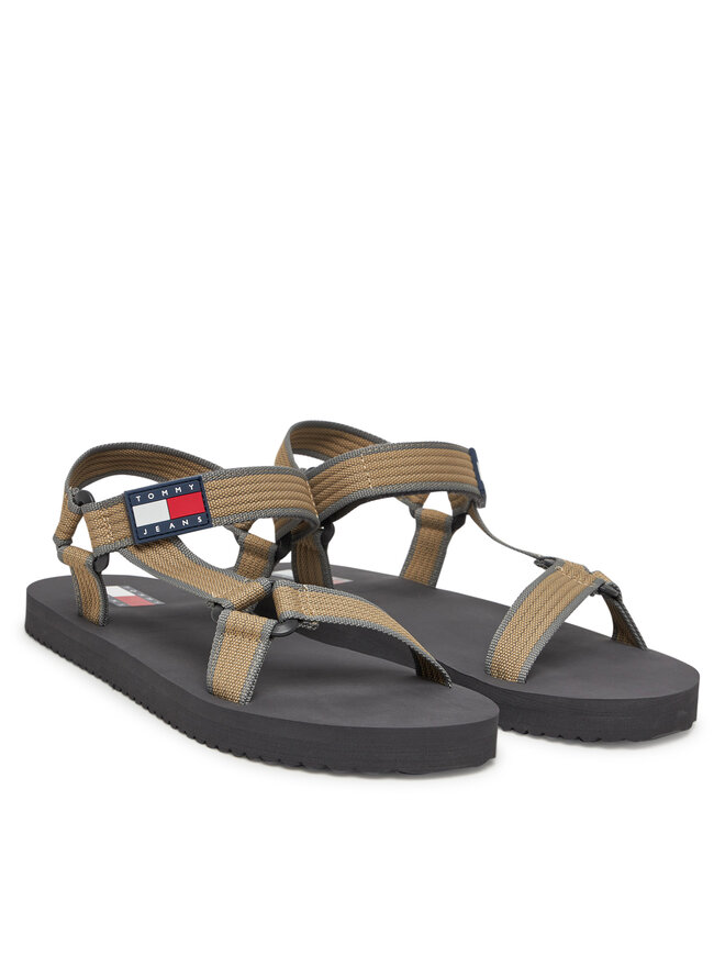Tommy Jeans Sandali Tommy Jeans Tjm Casual Sandal EM0EM01563 Rjava