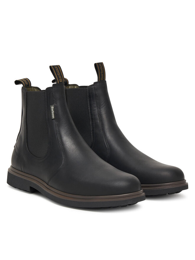 Barbour Kotníková obuv s elastickým prvkem Barbour MFO0815BK52 Černá