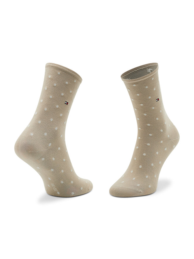 Tommy Hilfiger 2 pares de calcetines altos para mujer Tommy Hilfiger 100001493 Beis