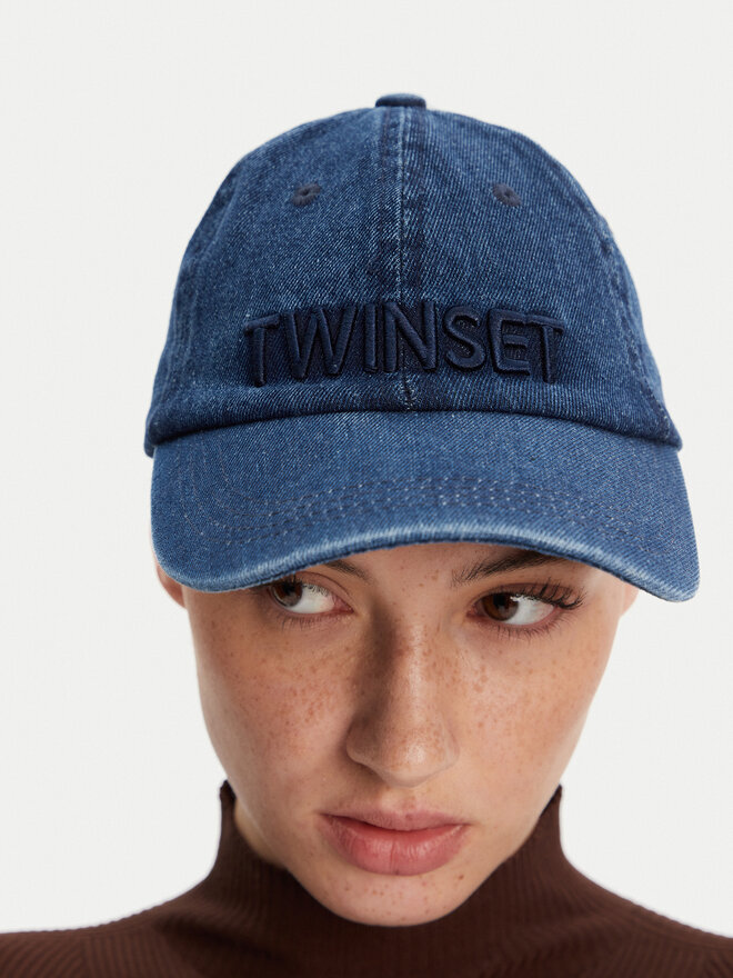 TWINSET Czapka z daszkiem TWINSET 251LL5BAA Niebieski