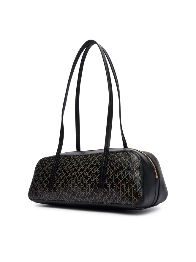 Calvin Klein Handtasche Calvin Klein Emblem Aop Bauletto LV04F3585G Schwarz