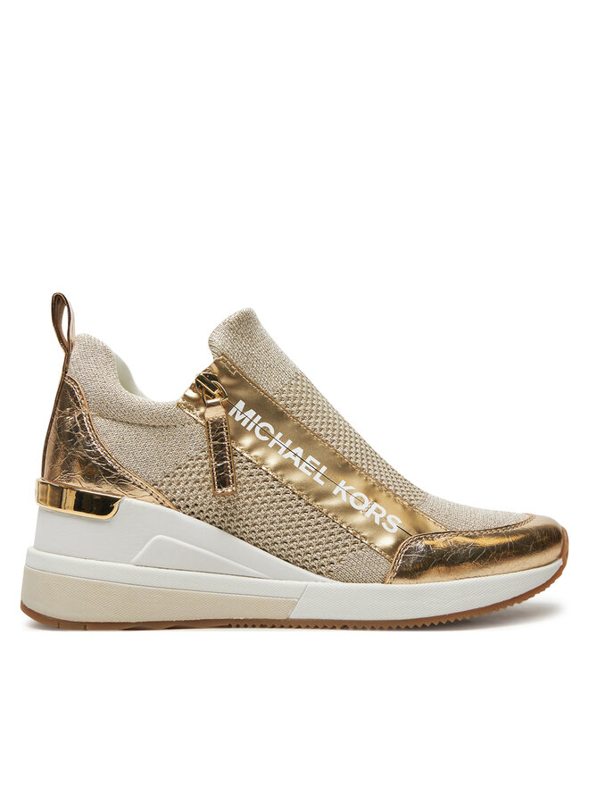 MICHAEL Michael Kors Sneakersy MICHAEL Michael Kors Willis Wedge Trainer 43R5WIFS3D Złoty