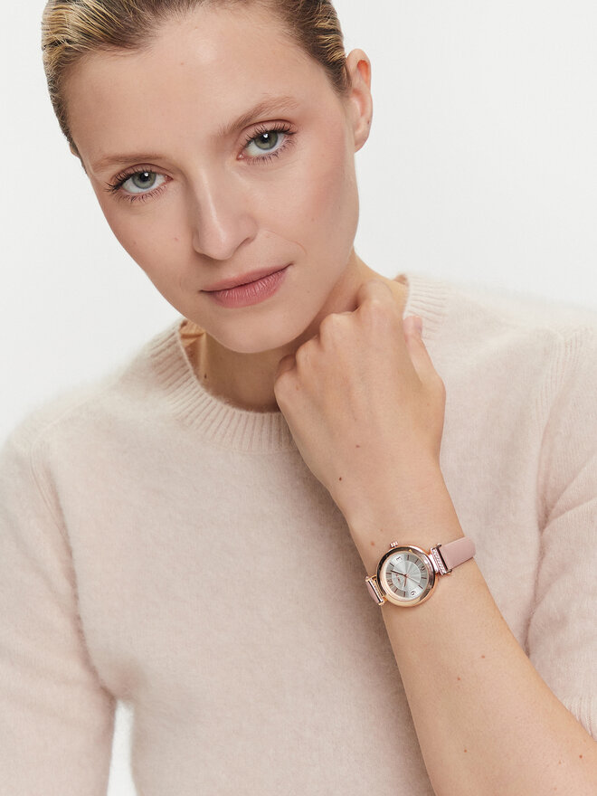 Timex Ročna ura Timex Main Street TW2W96300 Rožnato zlato