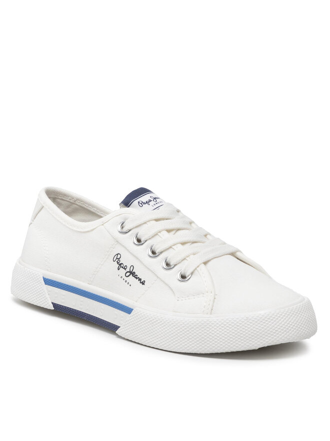 Pepe Jeans Teniși Pepe Jeans Brady Boy Basic PBS30527 Alb
