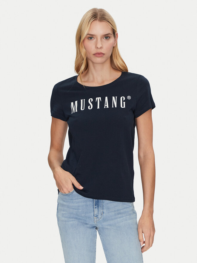 Mustang Mustang Marškinėliai Alma 1013933 Tamsiai mėlyna Regular Fit