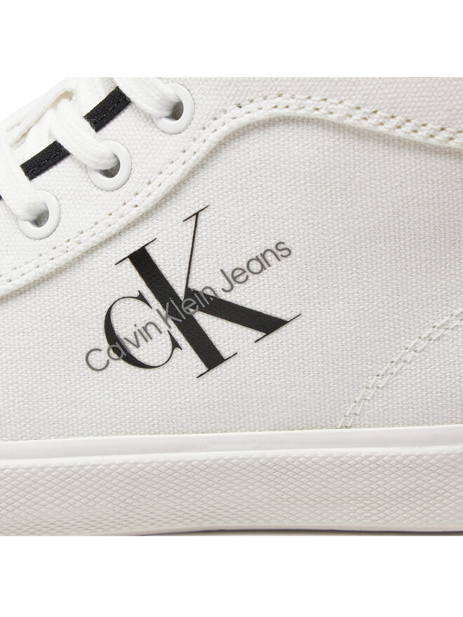 Calvin Klein Jeans Сникърси Calvin Klein Jeans Skater Vulcanized High Cs Ml Mr YW0YW01454 Бял