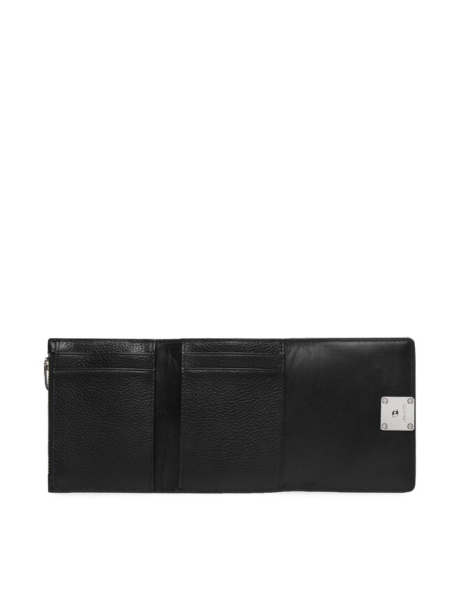 Calvin Klein Geldbörse Calvin Klein Emblem Hw Pebble Trifold W/Zip LV04F1128G Schwarz