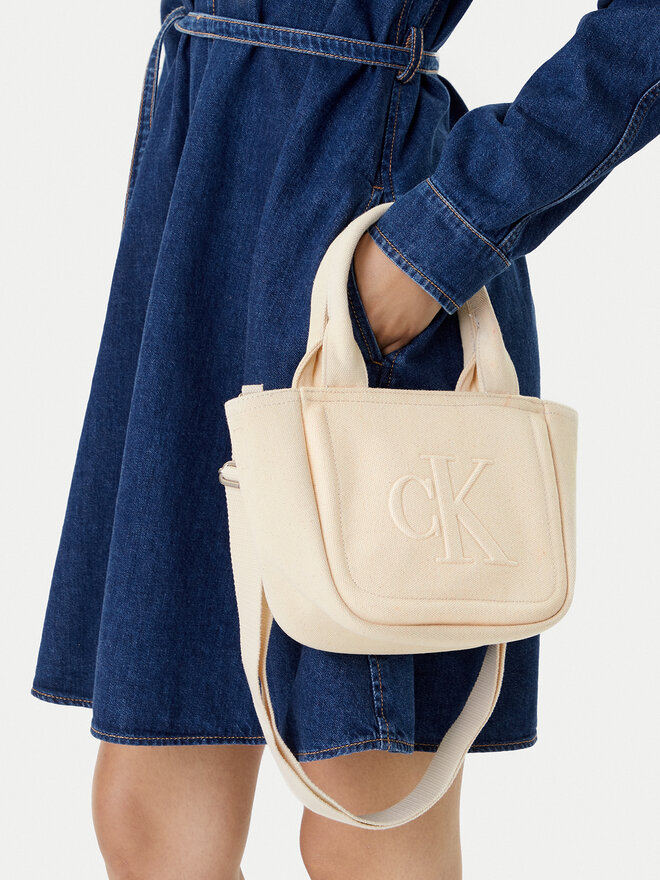 Calvin Klein Jeans Сумка Calvin Klein Jeans Summer Canvas Mini Tote LV04K3160G Бежевий