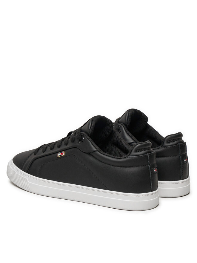 Tommy Hilfiger Sneakersy Tommy Hilfiger Icon Court Sneaker Flag FW0FW08327 Czarny