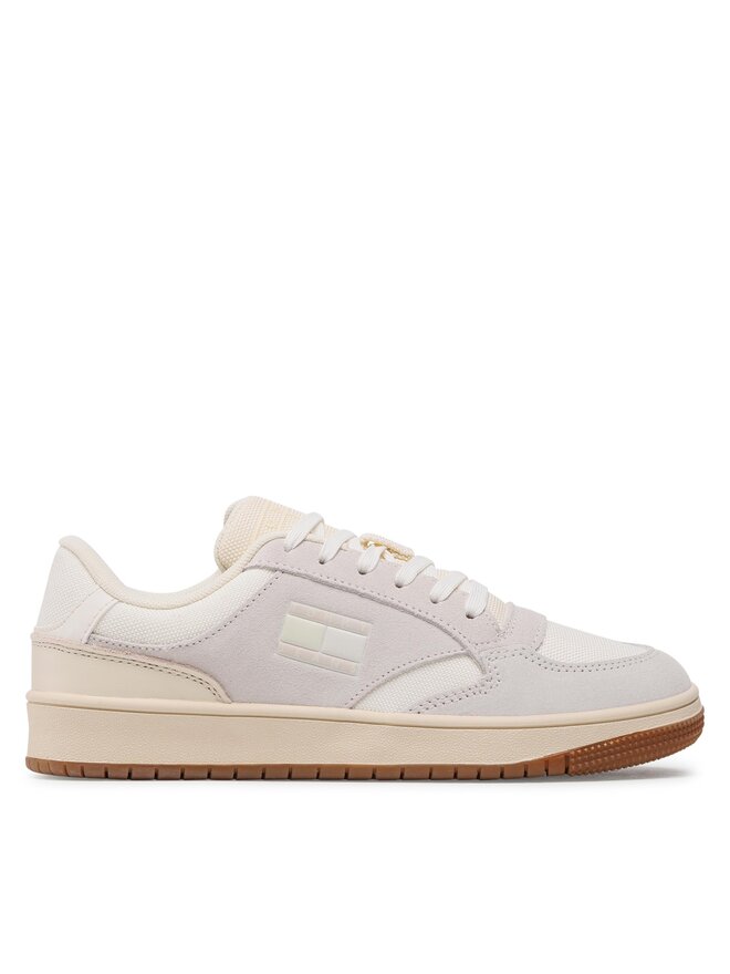 Tommy Jeans Sneakersy Tommy Jeans Retro Cups Suede EN0EN02112 Béžová