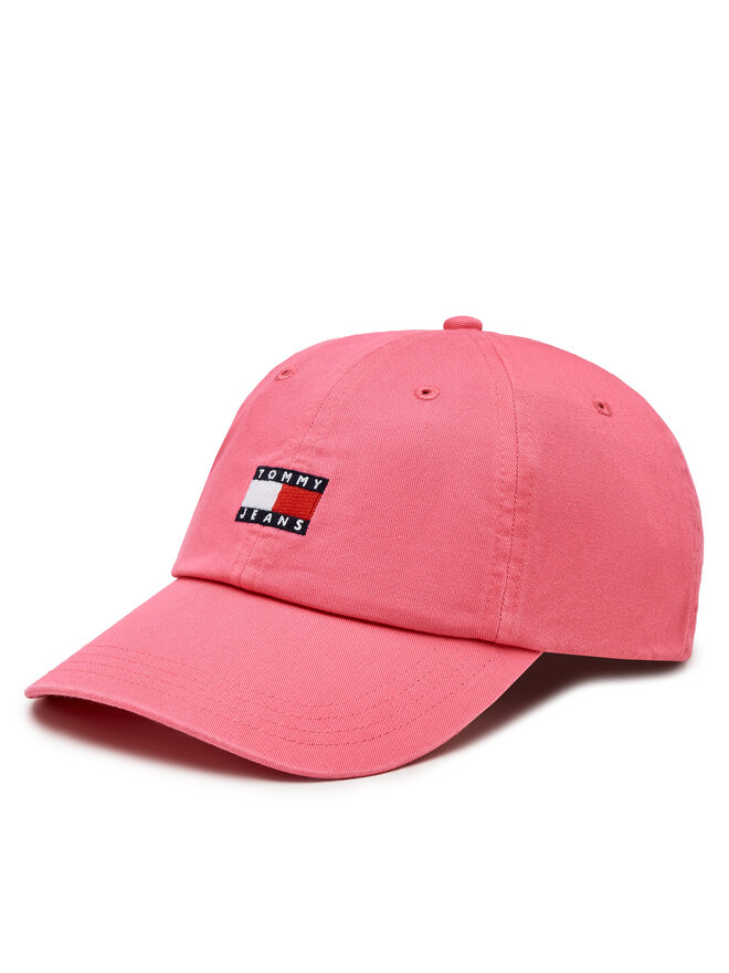 Tommy Jeans Czapka z daszkiem Tommy Jeans Heritage AW0AW15848 Różowy