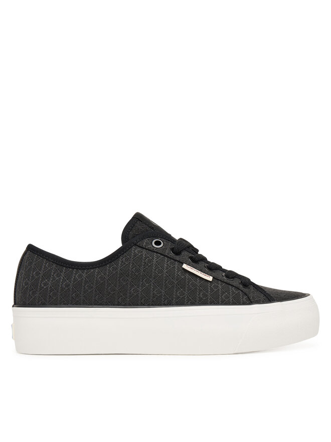 Calvin Klein Sneakers Calvin Klein Vulc Flatf Laceup Jaq Aop HW0HW03265 Schwarz