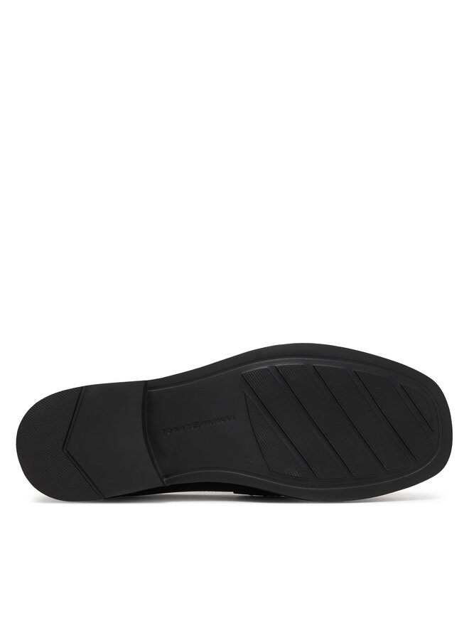 Tommy Hilfiger Slipper Tommy Hilfiger Elettra Penny Leather FW0FW09360 Schwarz