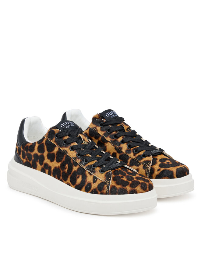 Guess Tenisice Guess FLTEL8 LEA12 Smeđa