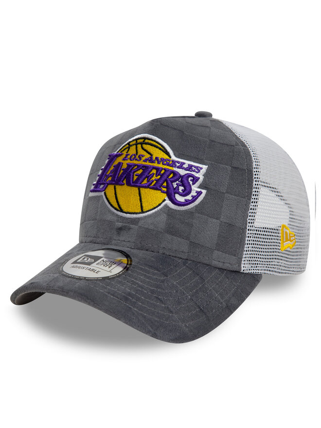 New Era Czapka z daszkiem New Era Los Angeles Lakers Tonal Check 60595261 Szary