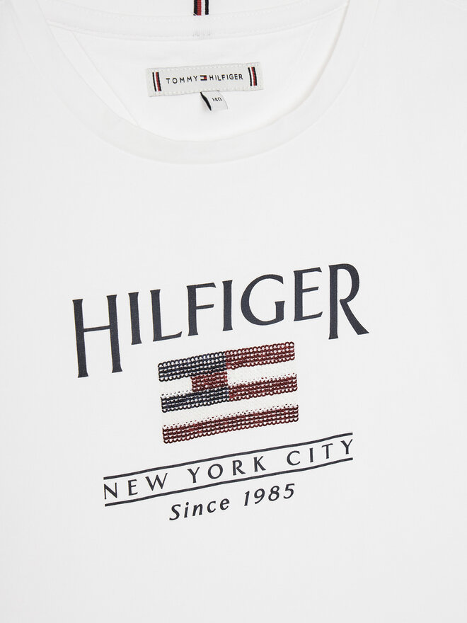 Tommy Hilfiger Tommy Hilfiger Marškinėliai KG0KG08525 D Balta Regular Fit