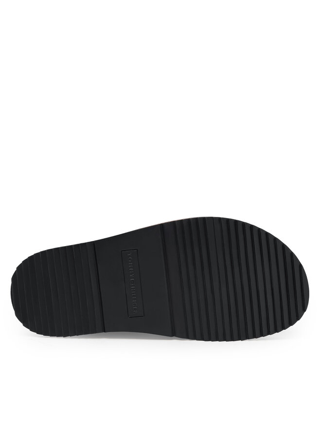 Tommy Hilfiger Sandały Tommy Hilfiger Leather Sporty Sandal FW0FW08799 Czarny