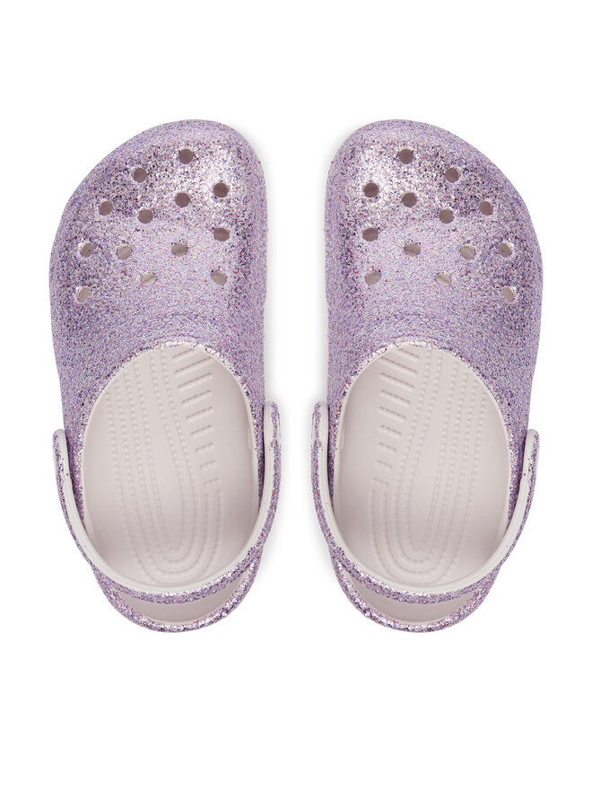 Crocs Шльопанці Crocs Classic Chunky Glitter Clog K 211939 Фіолетовий