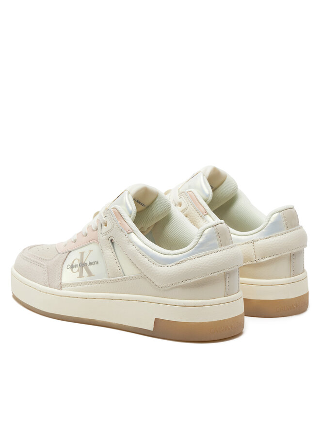 Calvin Klein Jeans Сникърси Calvin Klein Jeans Basket Cupsole Low Mix Ml Mtr YW0YW01490 Бял