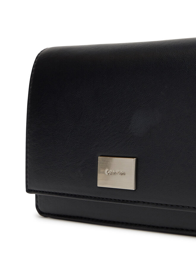 Calvin Klein Kabelka Calvin Klein Hardware Flap Crossbody K60K612967 Černá