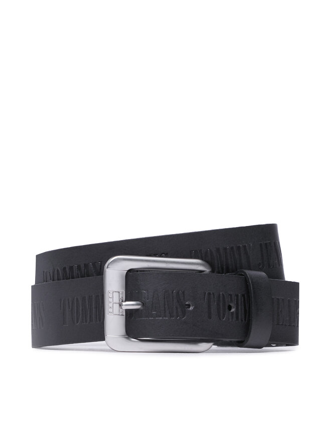 Tommy Jeans Чоловічий ремінь Tommy Jeans Tj Heritage Leather Adj 3.5 AM0AM10908 Чорний