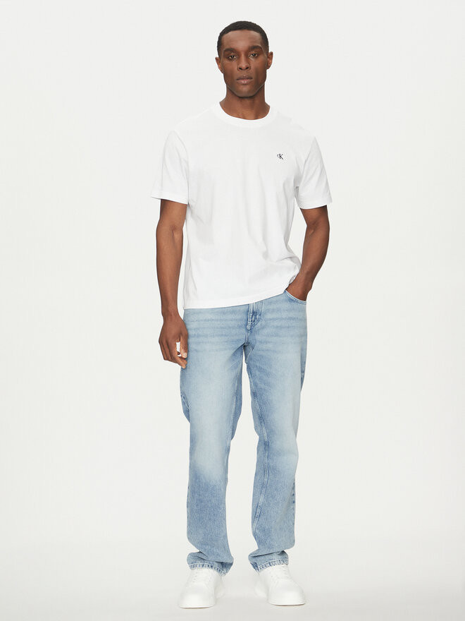 Calvin Klein Jeans Calvin Klein Jeans T-Shirt Serif Font Graphic J30J327473 Λευκό Regular Fit