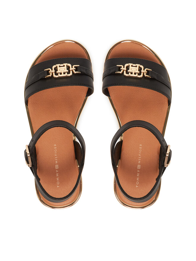 Tommy Hilfiger Sandály Tommy Hilfiger T3A2-33778-0326 M Černá