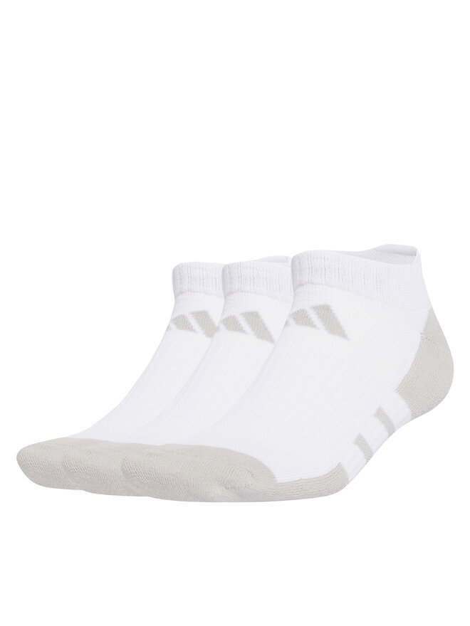 adidas Set di 3 paia di calzini corti unisex adidas Ess Cc Low 3P JD9573 Bianco