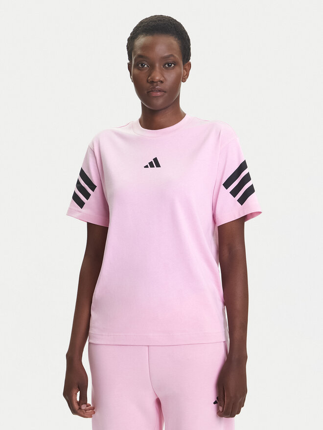 adidas adidas T-Shirt Future Icons 3-Stripes JE0240 Rosa Regular Fit