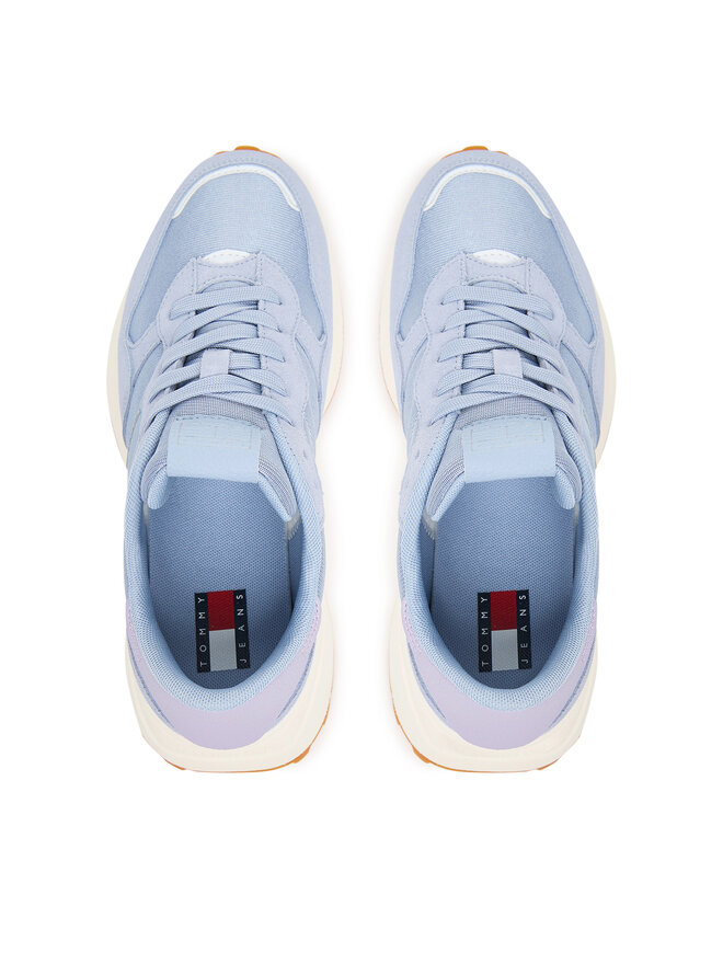 Tommy Jeans Снікерcи Tommy Jeans Tjw Cleated Runner EN0EN02788 Голубий