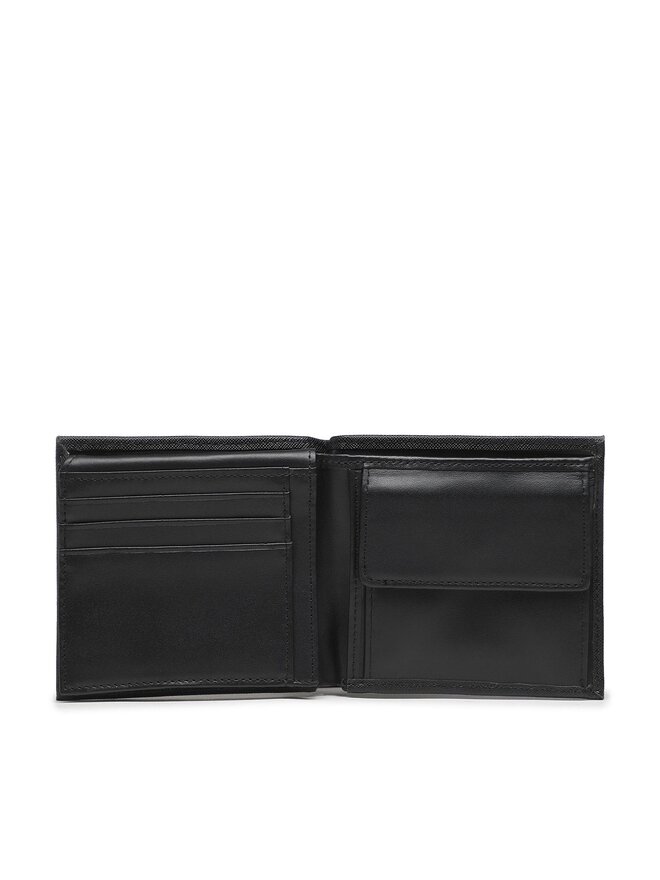 Guess Große Herren Geldbörse Guess Certosa Saffiano Smart SMECRS LEA24 Schwarz