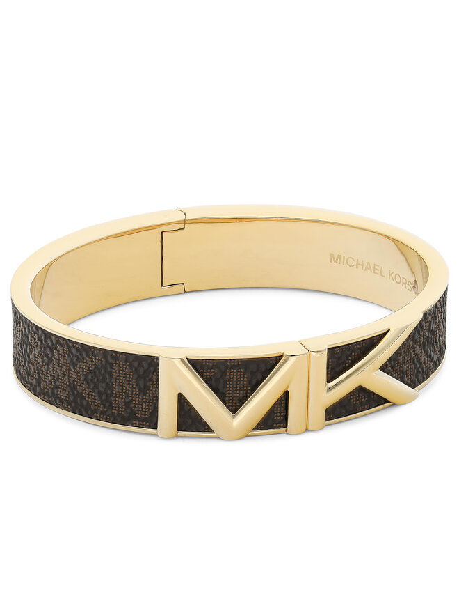 Michael Kors Armband Michael Kors Mott Gold-Tone Logo Bangle MKJ7720710 Braun