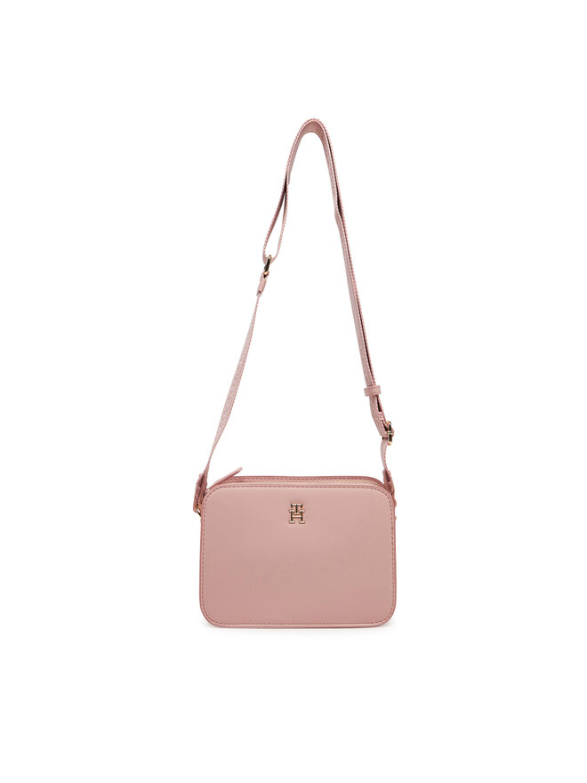 Tommy Hilfiger Kabelka Tommy Hilfiger Th Logotape Camera Bag AW0AW17229 Růžová