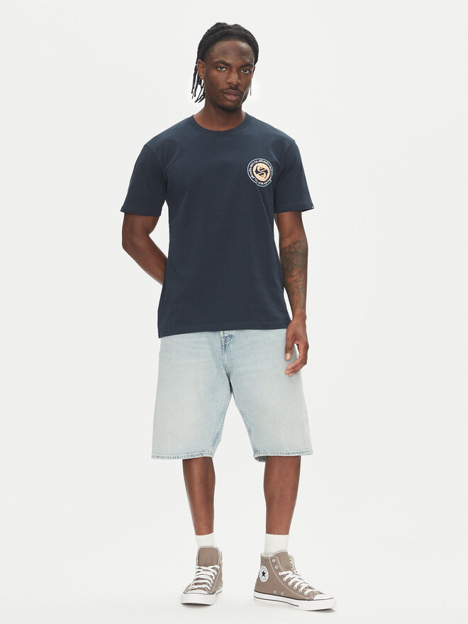 Quiksilver Quiksilver Marškinėliai Circle Back Ss EQYZT08054 Tamsiai mėlyna Regular Fit