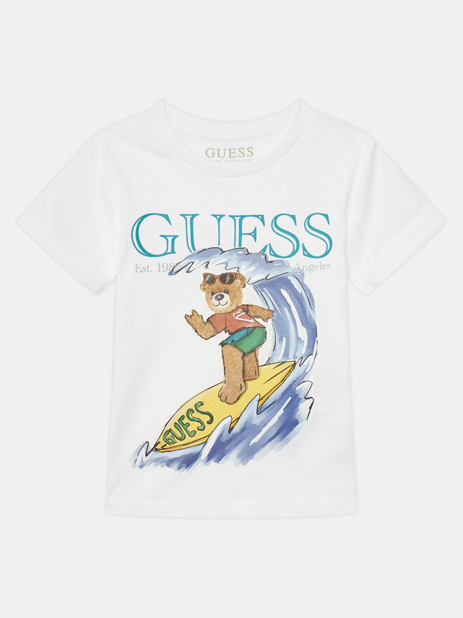 Guess Guess Camiseta N5GI04 K8HM4 Blanco Regular Fit