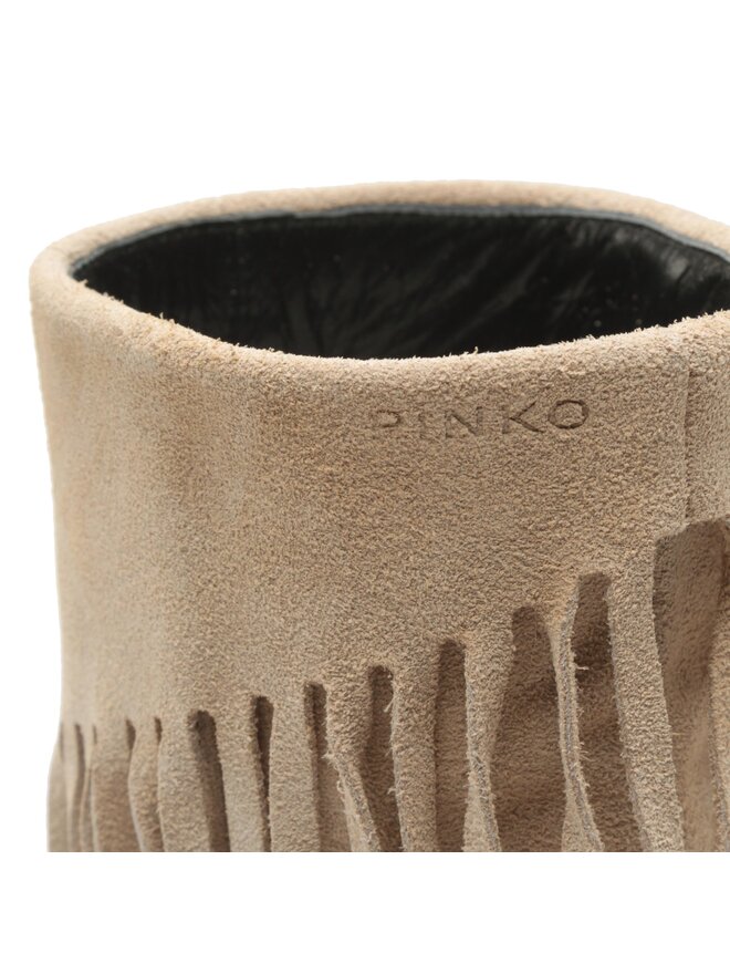 PINKO Cowboystiefel PINKO Olympe Tronchetto PE 23 BLKS1 100573 A0N8 Beige