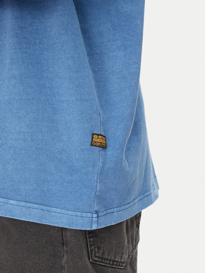 G-Star Raw G-Star Raw Marškinėliai Overdyed D27760-C756 Mėlyna Regular Fit