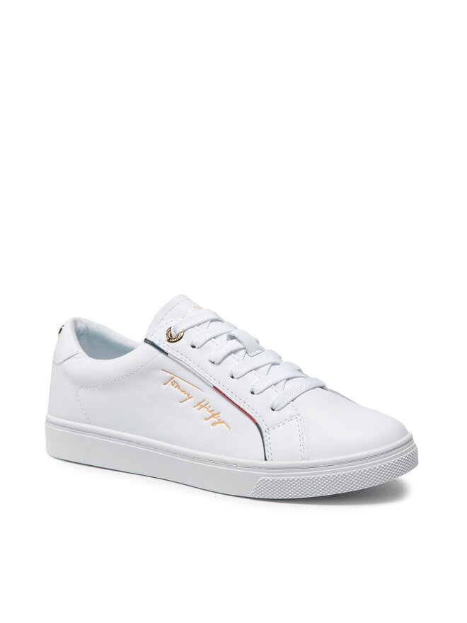 Tommy Hilfiger Sneakers Tommy Hilfiger Signature Sneaker FW0FW05910 Weiß