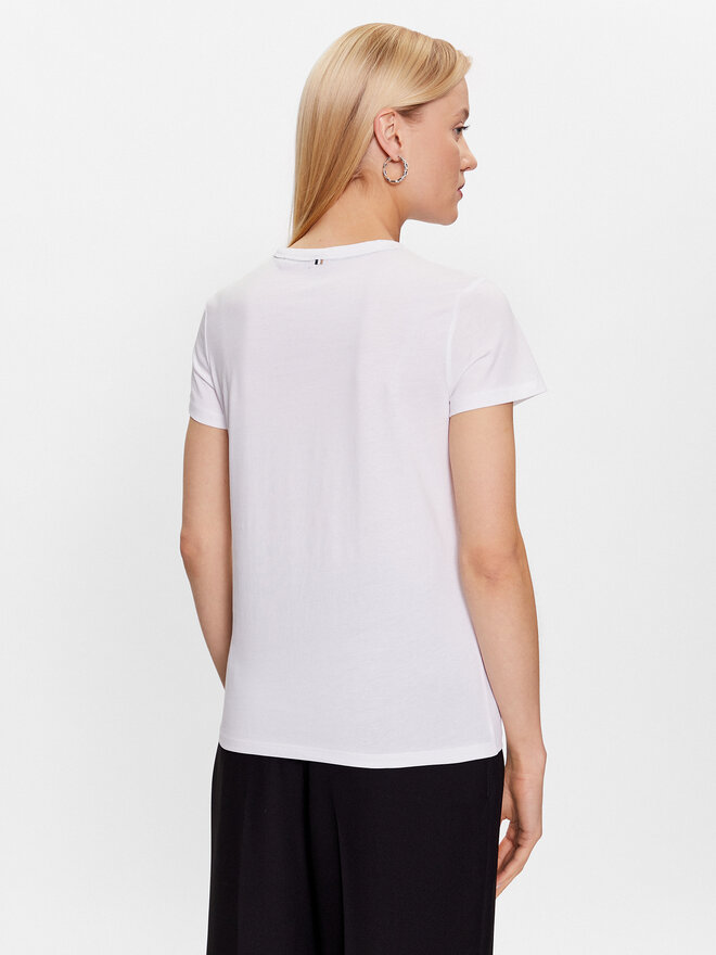 BOSS BOSS Camiseta 50490018 Blanco Slim Fit