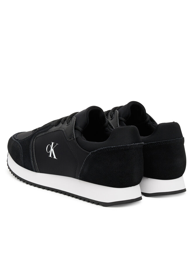 Calvin Klein Jeans Sneakers Calvin Klein Jeans Runner Laceup Sock Mg Nylon Mix YW0YW01644 Schwarz