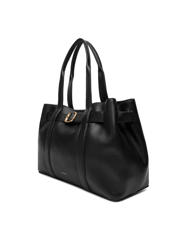 Calvin Klein Handtasche Calvin Klein Buckle Medium Tote LV04F3294G Schwarz