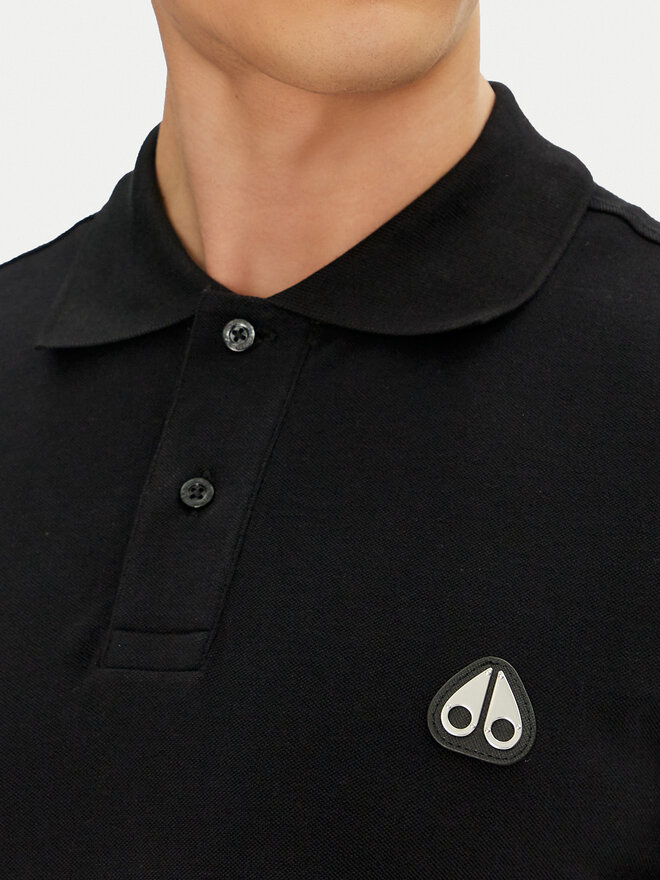 Moose Knuckles Moose Knuckles Poloshirt Everett M34MT712 Schwarz Slim Fit