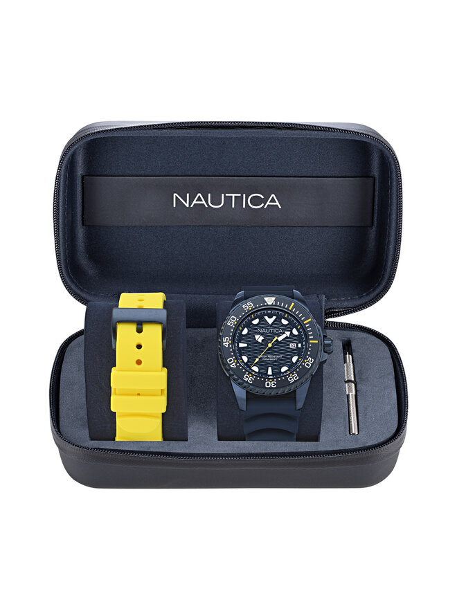 Nautica Ρολόι Nautica Sporty SET NAPSDS506 Σκούρο μπλε