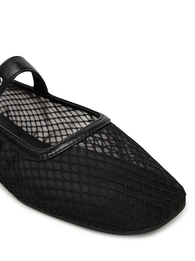 Tommy Jeans Балетки Tommy Jeans Tjw Mesh Maryjane Ballerina EN0EN02872 Чорний