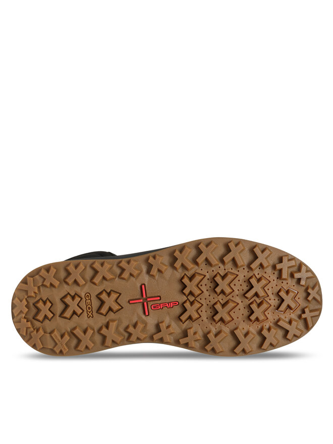 Geox Čižmy Geox U Granito + Grip B A U46FZB 0FFFU C9999 Čierna