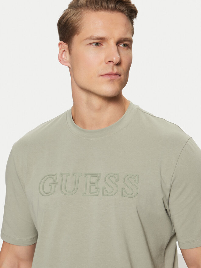 Guess Guess Marškinėliai Z2YI11 J1314 Žalia Regular Fit