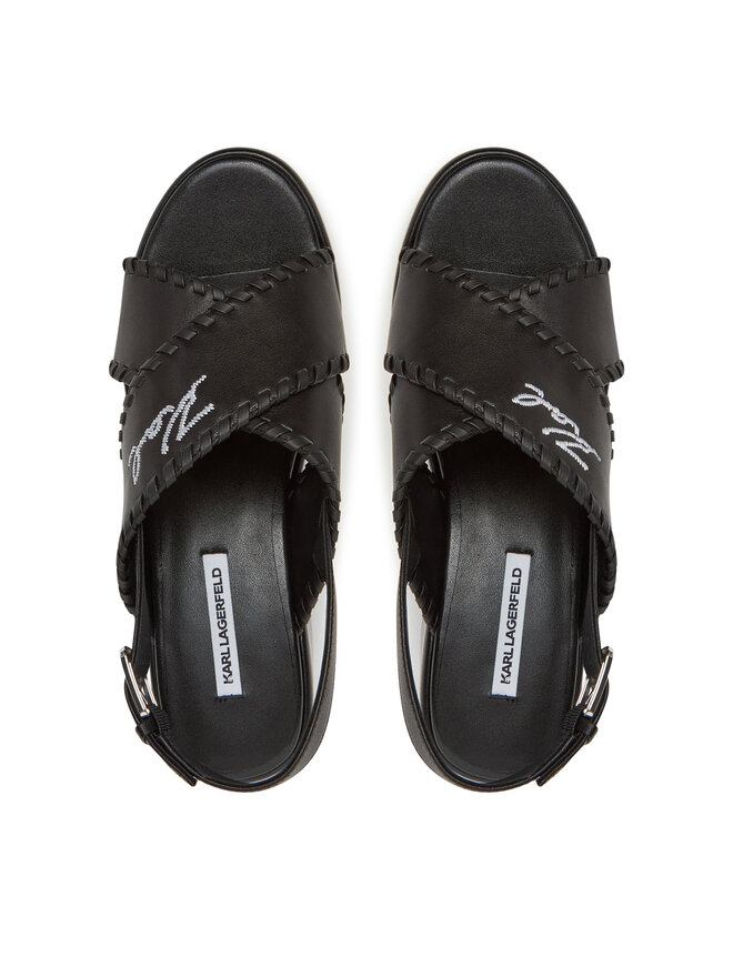 KARL LAGERFELD Sandali KARL LAGERFELD Wendy KL33372 Črna