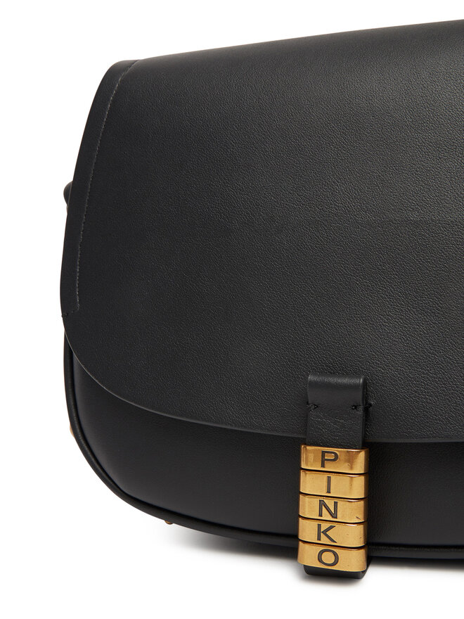 PINKO Handtasche PINKO Saddle Classic AI 24-25 PLTT 103830 A1ZX Schwarz