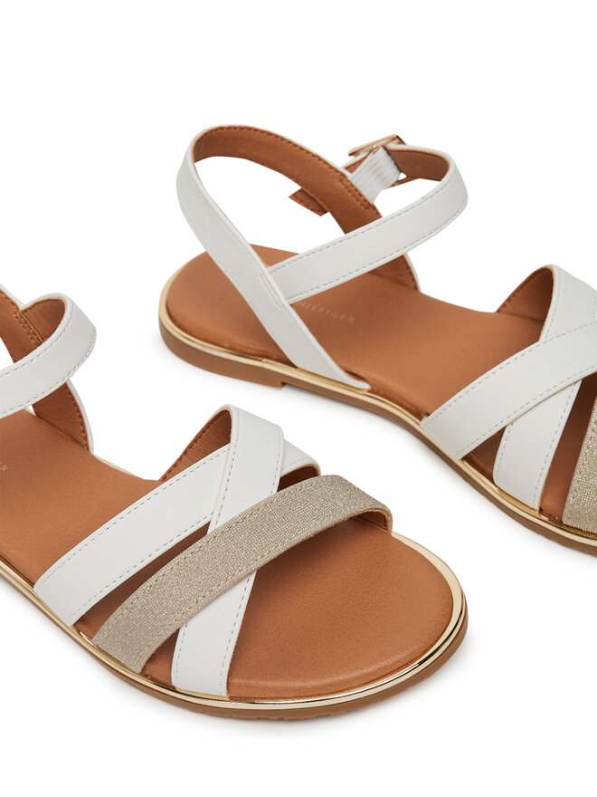 Tommy Hilfiger Sandale Tommy Hilfiger T3A2-33779-0273X S Alb