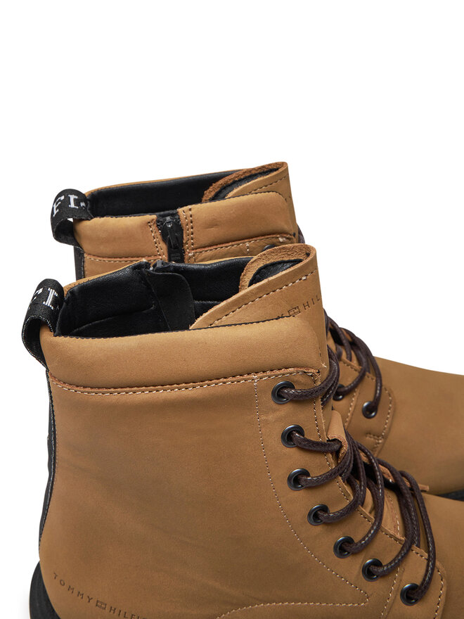 Tommy Hilfiger Pohodni čevlji Tommy Hilfiger Casual Hilfiger Chunk Z Nbk Boot FM0FM05149 Rjava